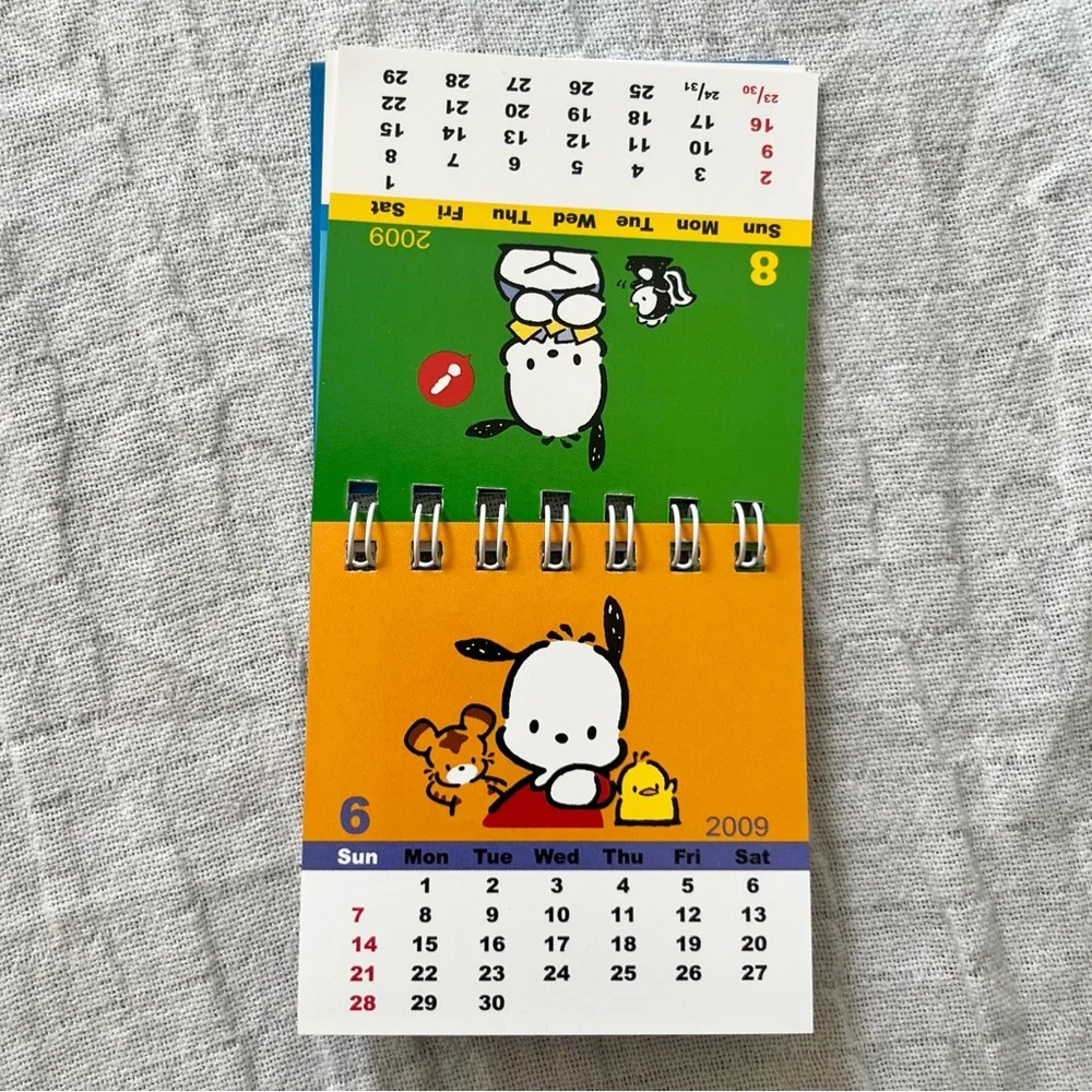 Vintage Sanrio Pochacco 2009 mini calendar